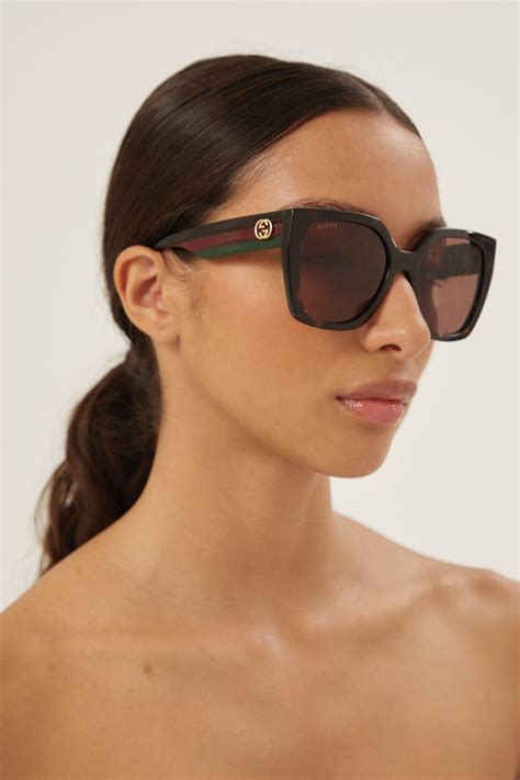 gucci dark havana glasses|Gucci havana sunglasses women.